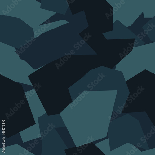 Camouflage texture seamless pattern. Abstract modern military camo background for fabric and textile print