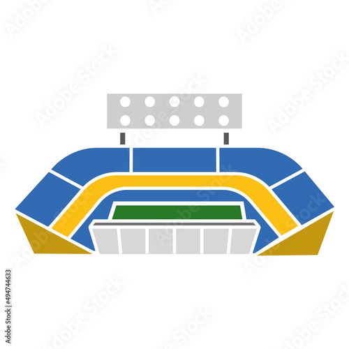 Wallpaper Mural Isolated cube open stadium vector illustration Torontodigital.ca