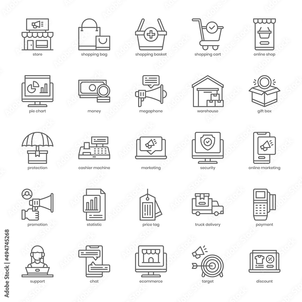 Ecommerce icon pack for your website design, logo, app, UI. Ecommerce icon outline design. Vector graphics illustration and editable stroke. Ecommerce icon pack for your website design, logo, app, UI. Ecommerce icon outline design. Vector graphics illustration and editable stroke.