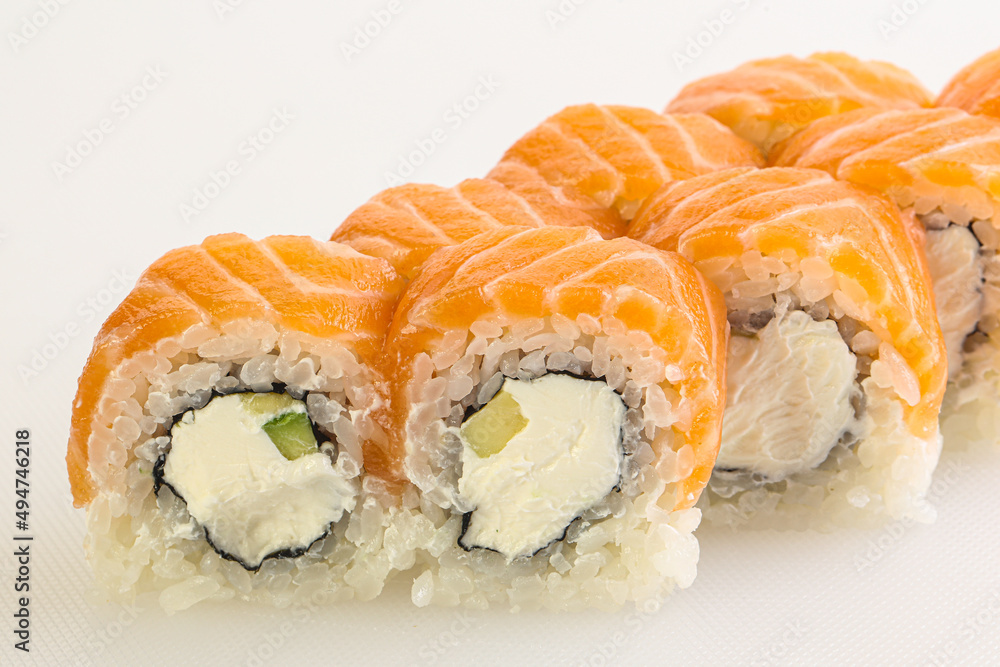 Japanese tradtional roll with salmon Japanese tradtional roll with salmon