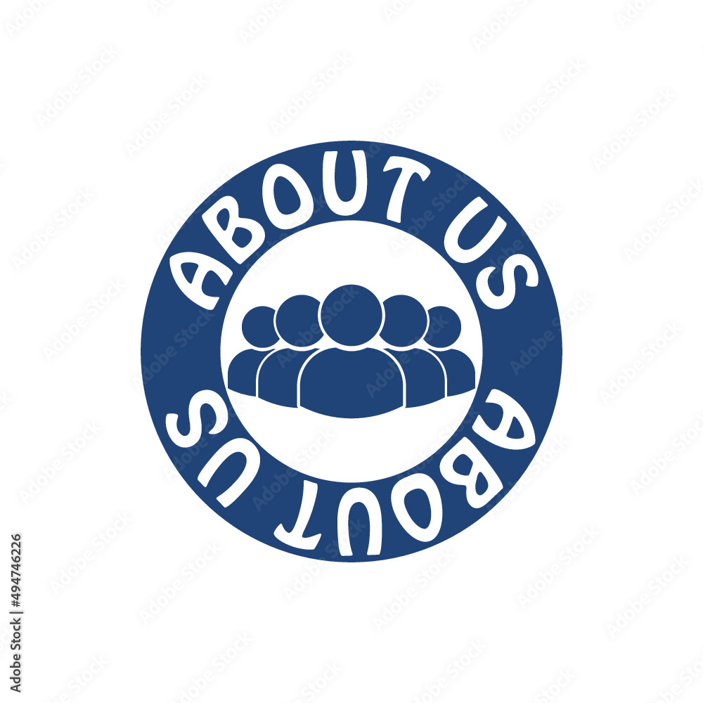 About us sign icon isolated on white background About us sign icon isolated on white background