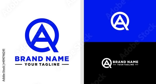QA LOGO MONOGRAM SIMPLE EDITABLE
