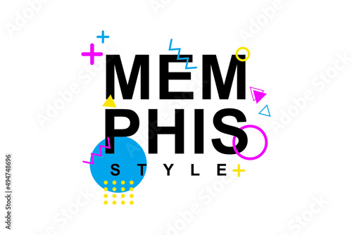 Typography memphis style