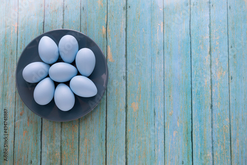 Still life photo of easter eggs. Easter photo concept