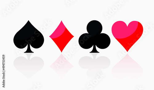 card suit template vector illustration