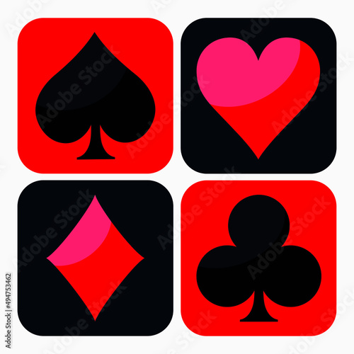 card suit template vector illustration