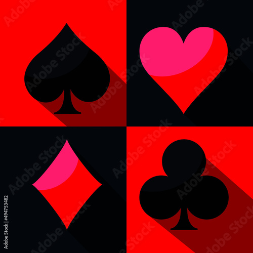card suit template vector illustration