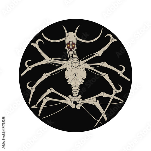 Horror creature illustration