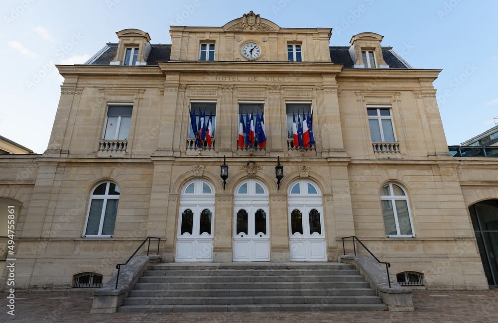 Obraz premium The city hall of Sceaux . It is a french city located north central of France.
