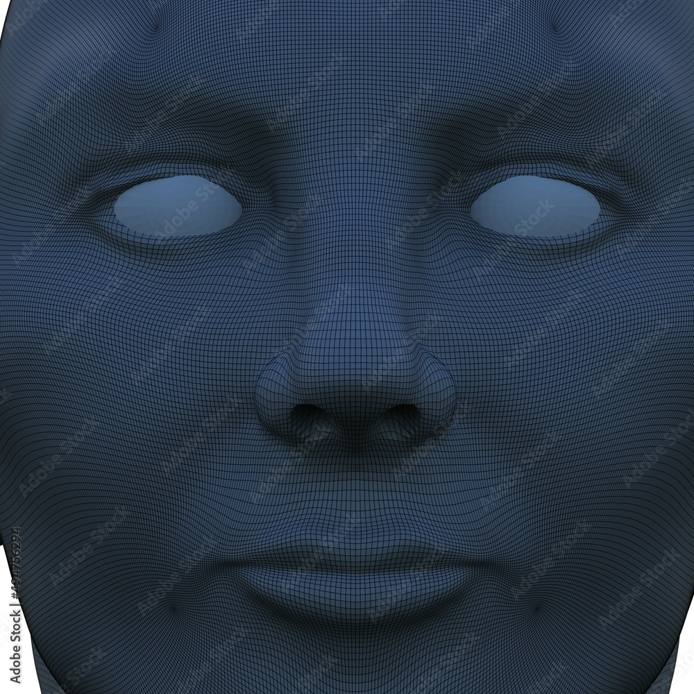 face of a person 3d face of a person 3d