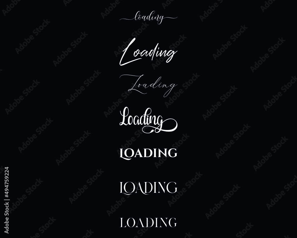 Loading in the 7 different creative lettering style
Loading in the 7 different creative lettering style