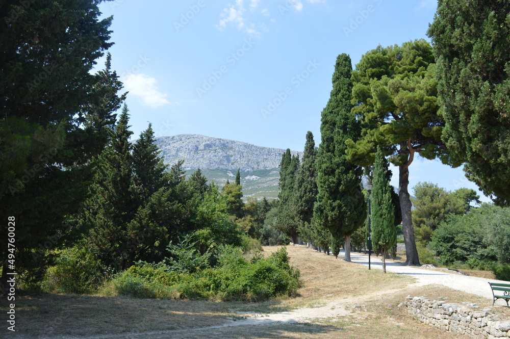 The roman city of Salona near Split Croatia The roman city of Salona near Split Croatia