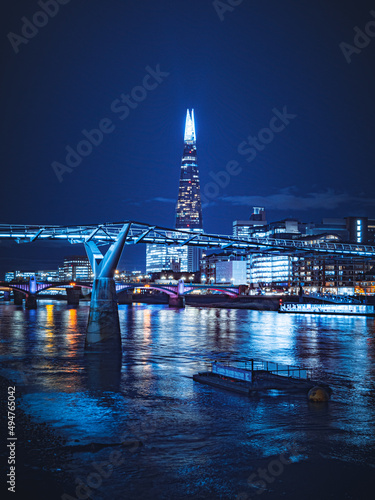 london skyline at night
