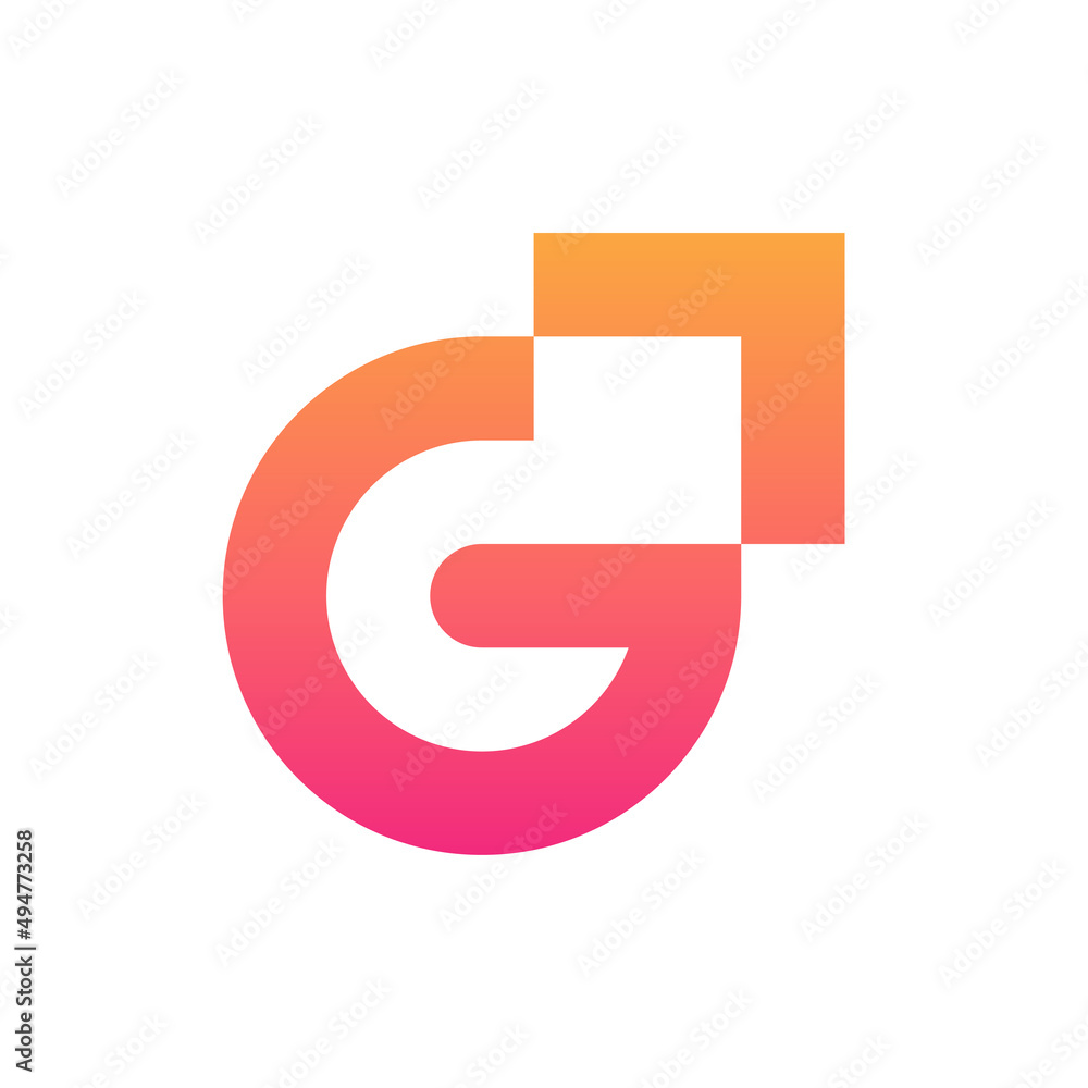 Letter G arrow logo design Letter G arrow logo design