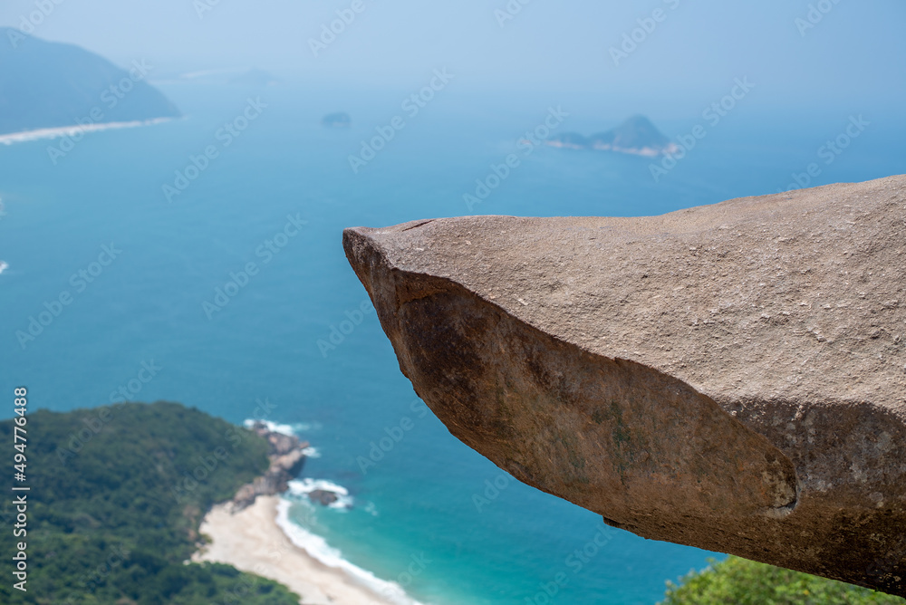 Pedra do Telegrafo is a famous tourist spot in Rio de Janeiro, Brazil