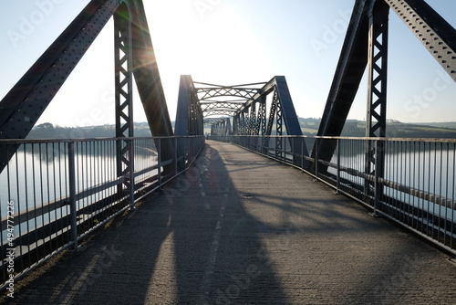 Little Petherick Creek Bridge, Truss, camel trail, defunct railroad, Padstow cornwall England uk 