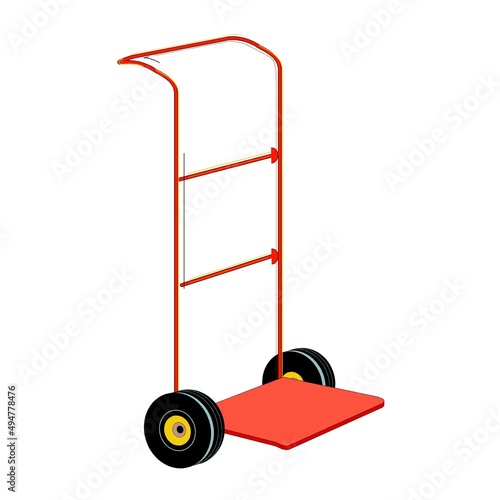 hand truck tool vector design