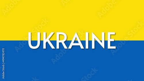 Pray to Ukraine, Ukrainian flag, pice sign. Anti-war banner