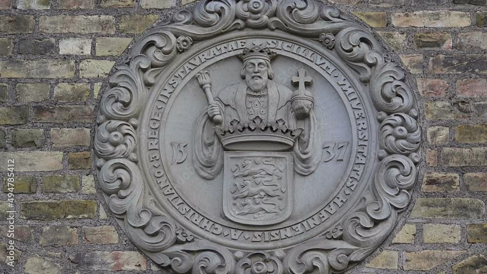 Beautiful stucco, bas-relief on the facade of an old house. Copenhagen. Denmark. Beautiful stucco, bas-relief on the facade of an old house. Copenhagen. Denmark.