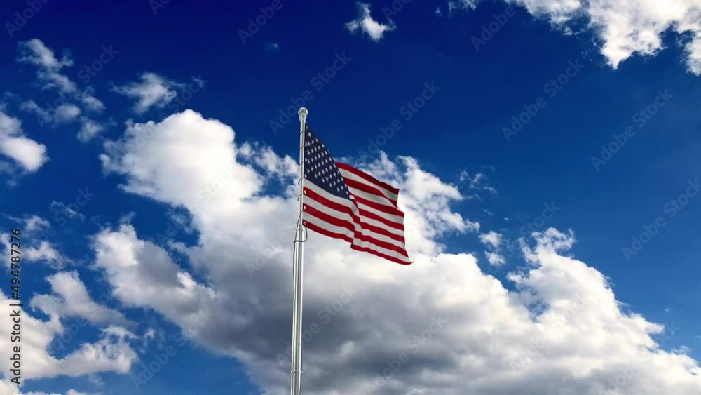 USA flag, flag fluttering like in the wind USA flag, flag fluttering like in the wind