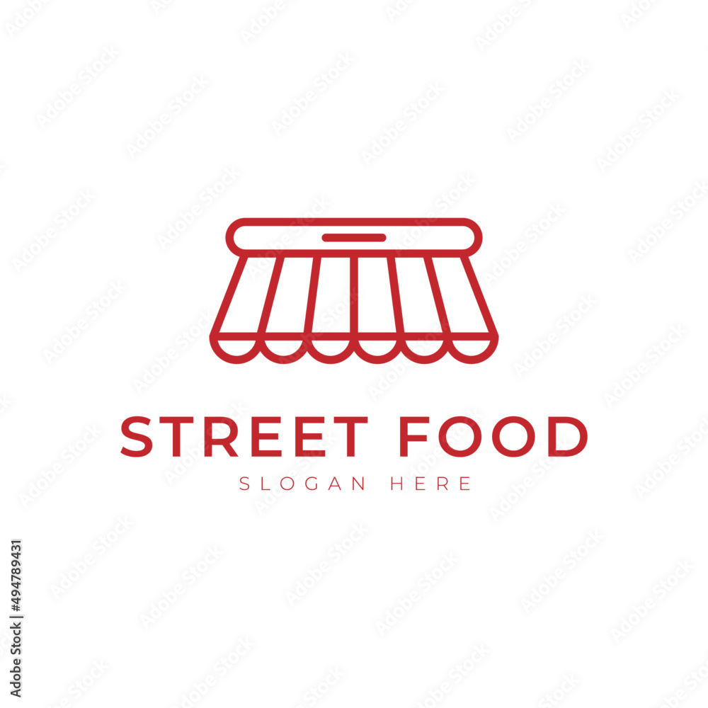 Street Food Logo for Restaurant Cafe Bar logo design vector Street Food Logo for Restaurant Cafe Bar logo design vector