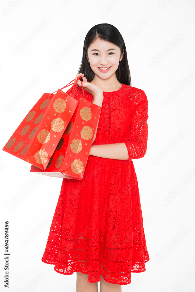 beautiful girl and red bag beautiful girl and red bag