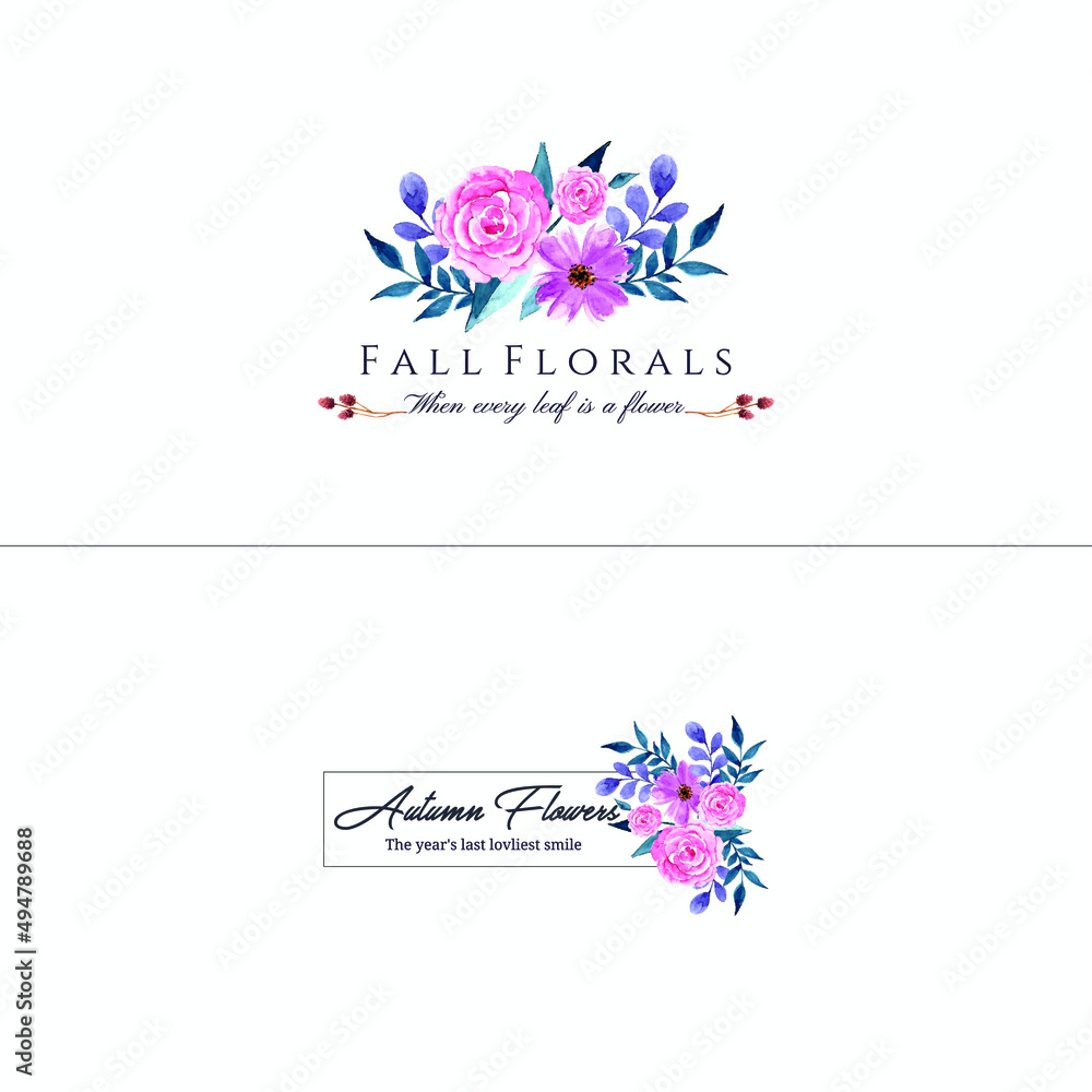Rose flower logo Royalty Free Vector Stock Vector | Adobe Stock