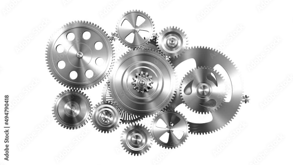 Industrial video background with gears. 3d animation. Industrial video background with gears. 3d animation.