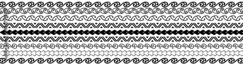 Konstfotografi maori geometric pattern tattoo design texture dark simple 마오리 문양 타투 도안