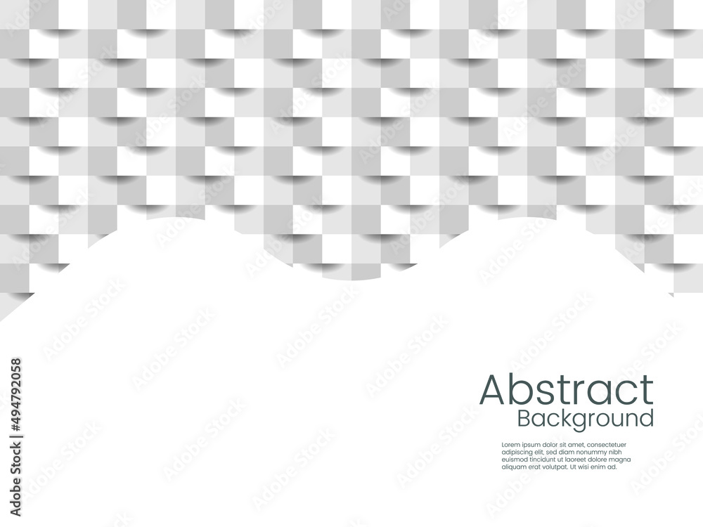 Abstract background. Vector white background 3d paper art style.  For cover design, book design, poster, flyer, website backgrounds, poster, banner or advertising.