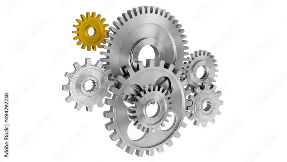 Industrial video background with gears. 3d animation. Industrial video background with gears. 3d animation.