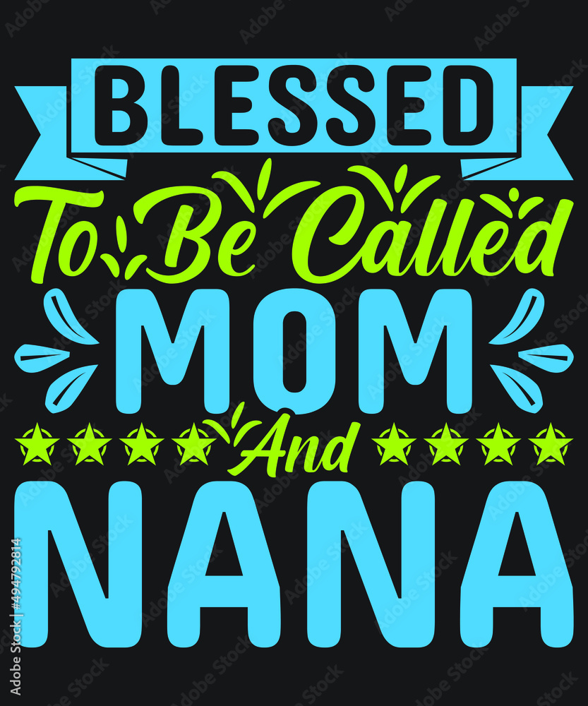 Obraz premium Happy Mother's Day T-shirt Design Vector