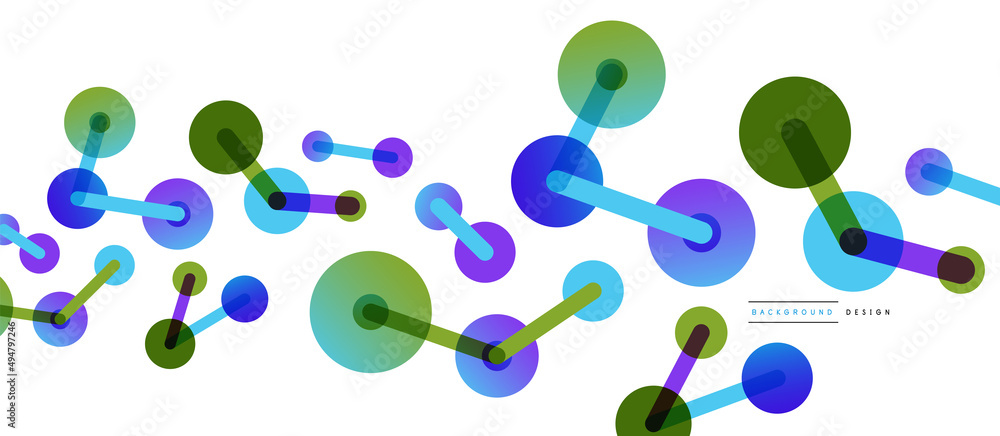 Line points connections geometric abstract background. Circles connected by lines. Trendy techno business template for wallpaper, banner, background or landing Line points connections geometric abstract background. Circles connected by lines. Trendy techno business template for wallpaper, banner, background or landing