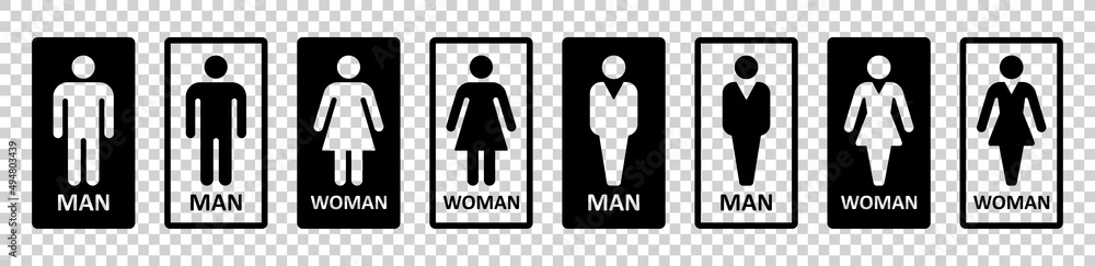 Toilet sign. male and female restroom, vector illustration Toilet sign. male and female restroom, vector illustration