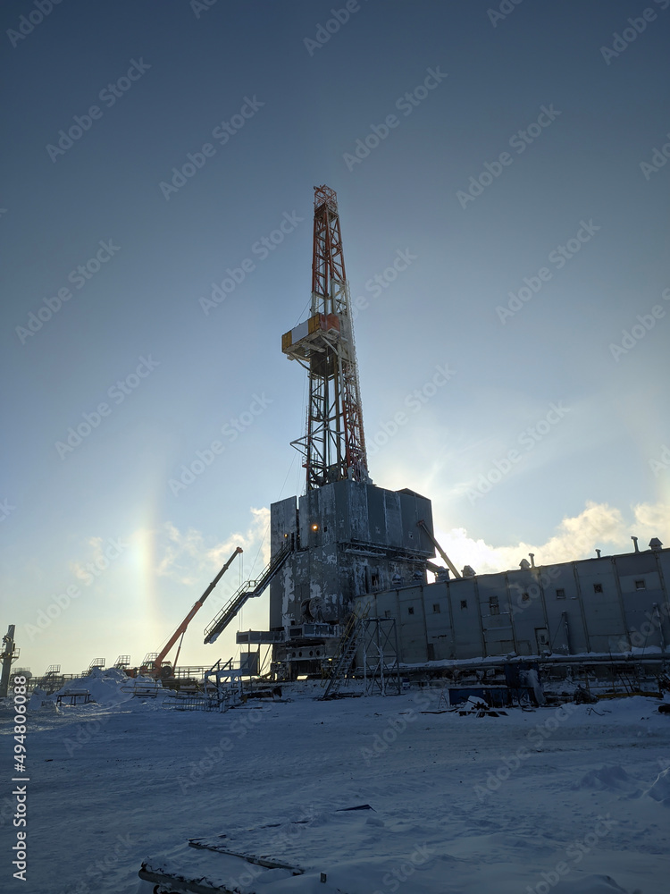 Drilling of oil and gas wells at the Severnoye field in Russia Drilling of oil and gas wells at the Severnoye field in Russia
