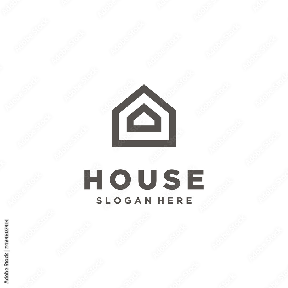 simple unique house logo concept modern icon template simple unique house logo concept modern icon template