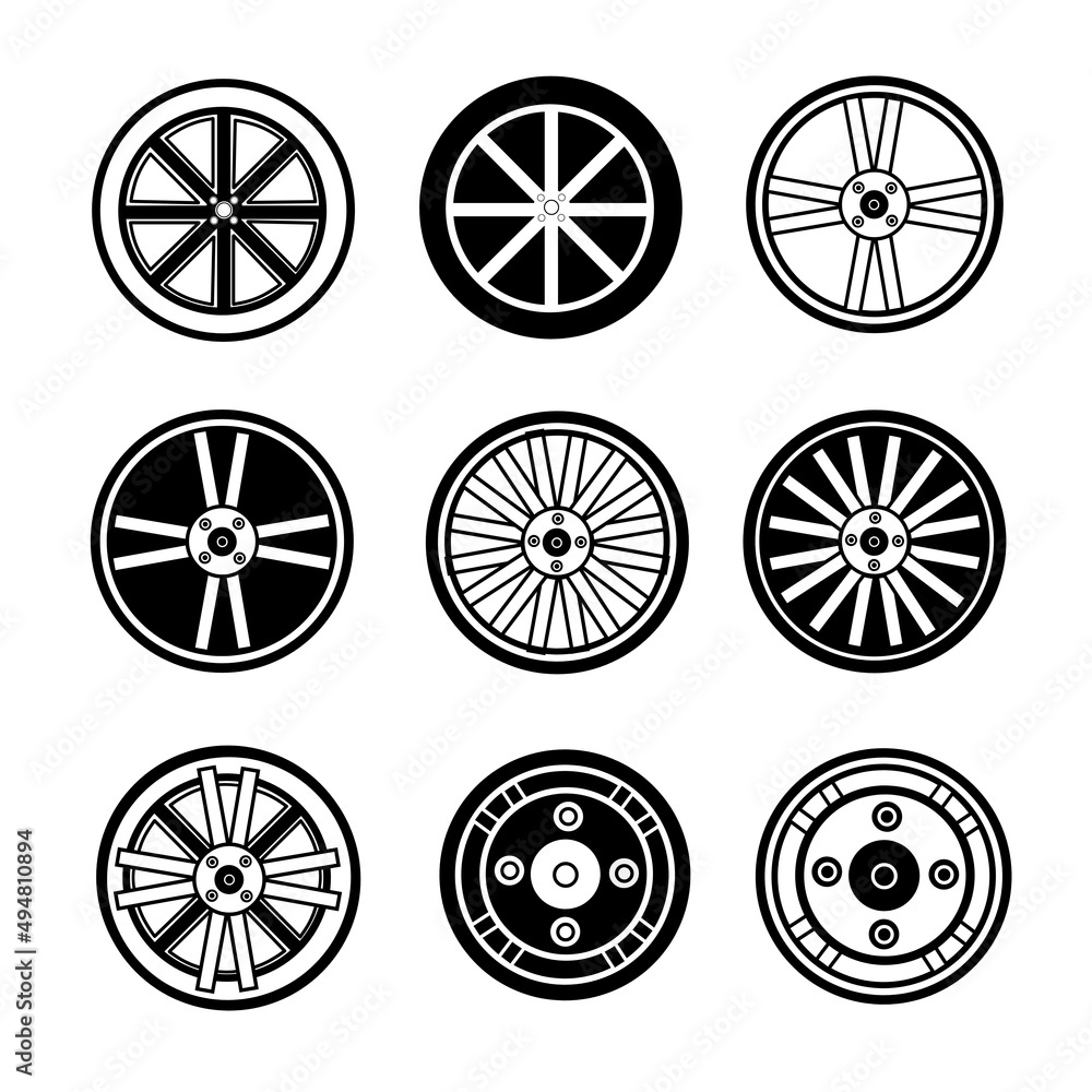 car wheel icon illustration
