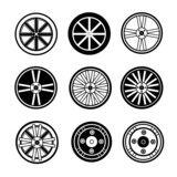 car wheel icon illustration