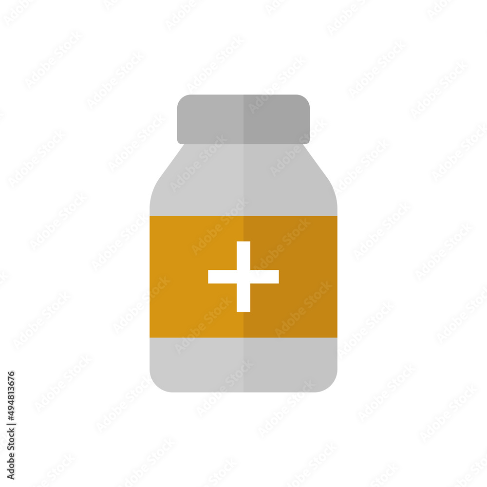 medicine bottle flat vector icon medicine bottle flat vector icon