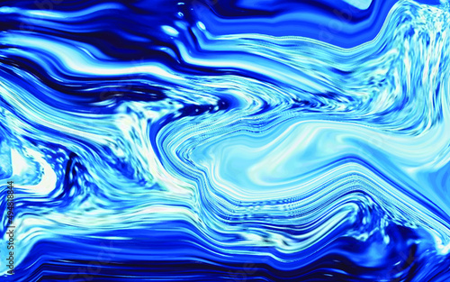 Abstract blue lightning liquid fluid texture marble background premium vector