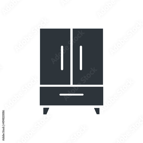 cupboard wardrobe for website graphic resource, presentation, symbol