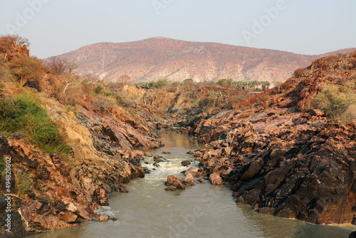 river in the desert between Angola to Namibia 