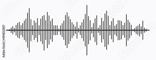 Waves of the equalizer isolated on background. EQ Vector