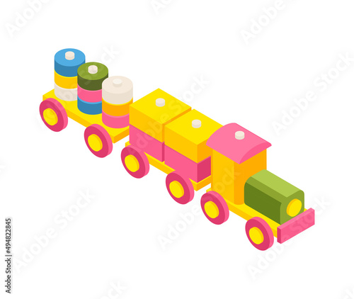 Toy Train Kindergarten Composition