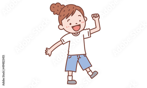 踊る女の子