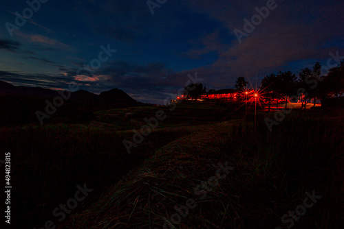 Wallpaper Mural panoramic background of high mountain scenery, overlooking the atmosphere of the sea, trees and wind blowing in a cool blur, spontaneous beauty Torontodigital.ca
