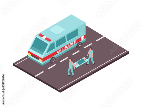 Road Ambulance Evacuation Composition