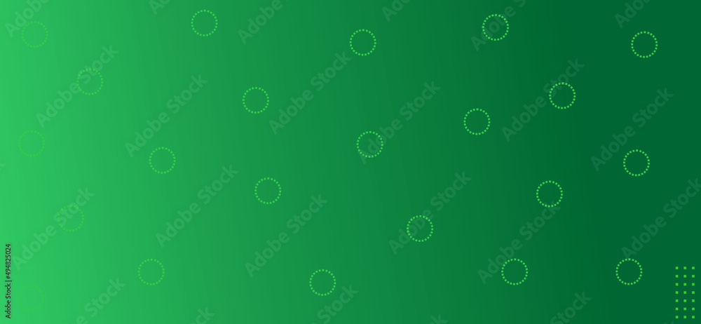 minimal green gradient design with circle ornaments. suitable for web design, posters, and billboards