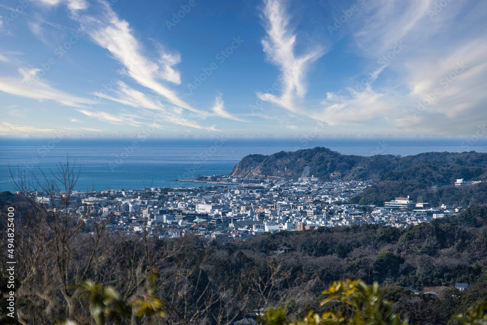 Obraz premium 鎌倉の天園ハイキングコースの光景