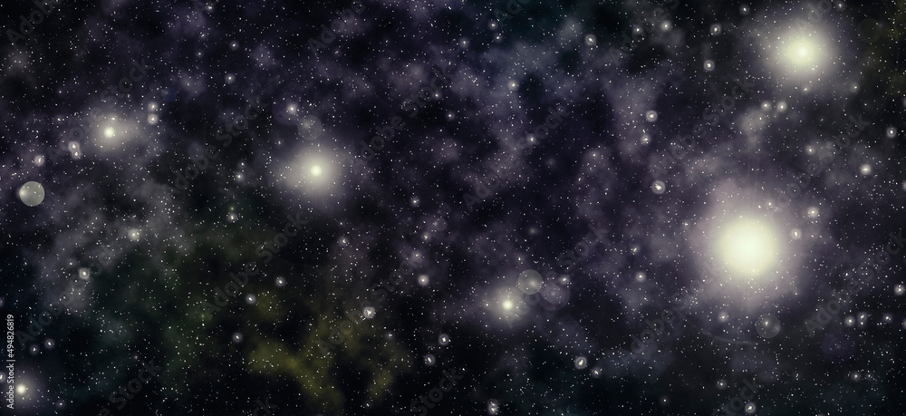 Naklejka premium Colorful constellation in deep space. Nebula background for art design